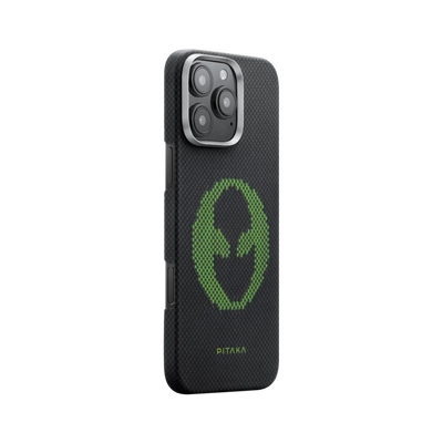 Aries Collaborative Luminous Case Tactile Woven Case for iPhone 16 Series - Alien