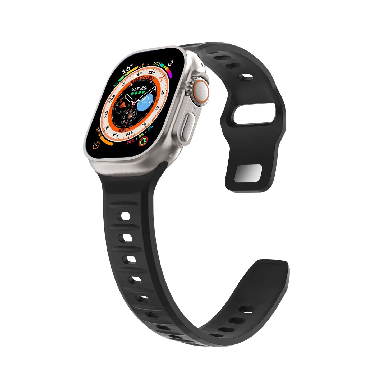 Amasra Apple Watch Silicone Band-white