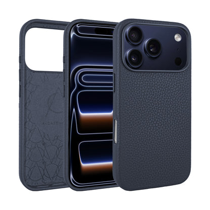 Amur Genuine Leather Case for iPhone 17 Series - Blue