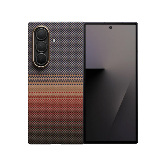 Pitaka Z Fold 7  Fusion  Weaving Case With Ultra-Slim Touch - Sunset