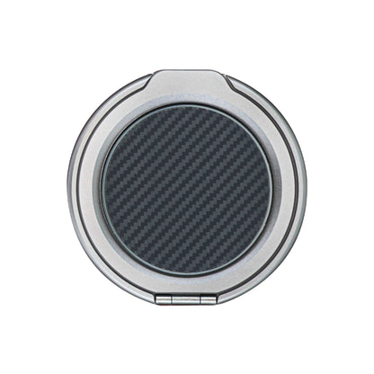 Kavar Aramid Fiber Magnetic Phone Grip with Metal Stand - Black