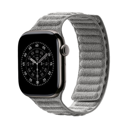 Kadife Alcantara Leather Apple Watch Strap - Gray