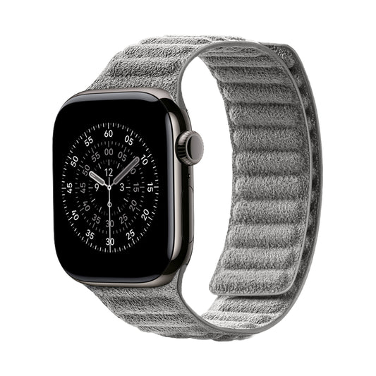 Kadife Alcantara Leather Apple Watch Strap - Gray