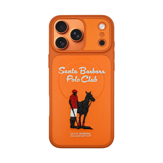 Santa Barbara Polo & Racquet Club Questa Military-Grade Protective Case for iPhone 17 Series - Orange