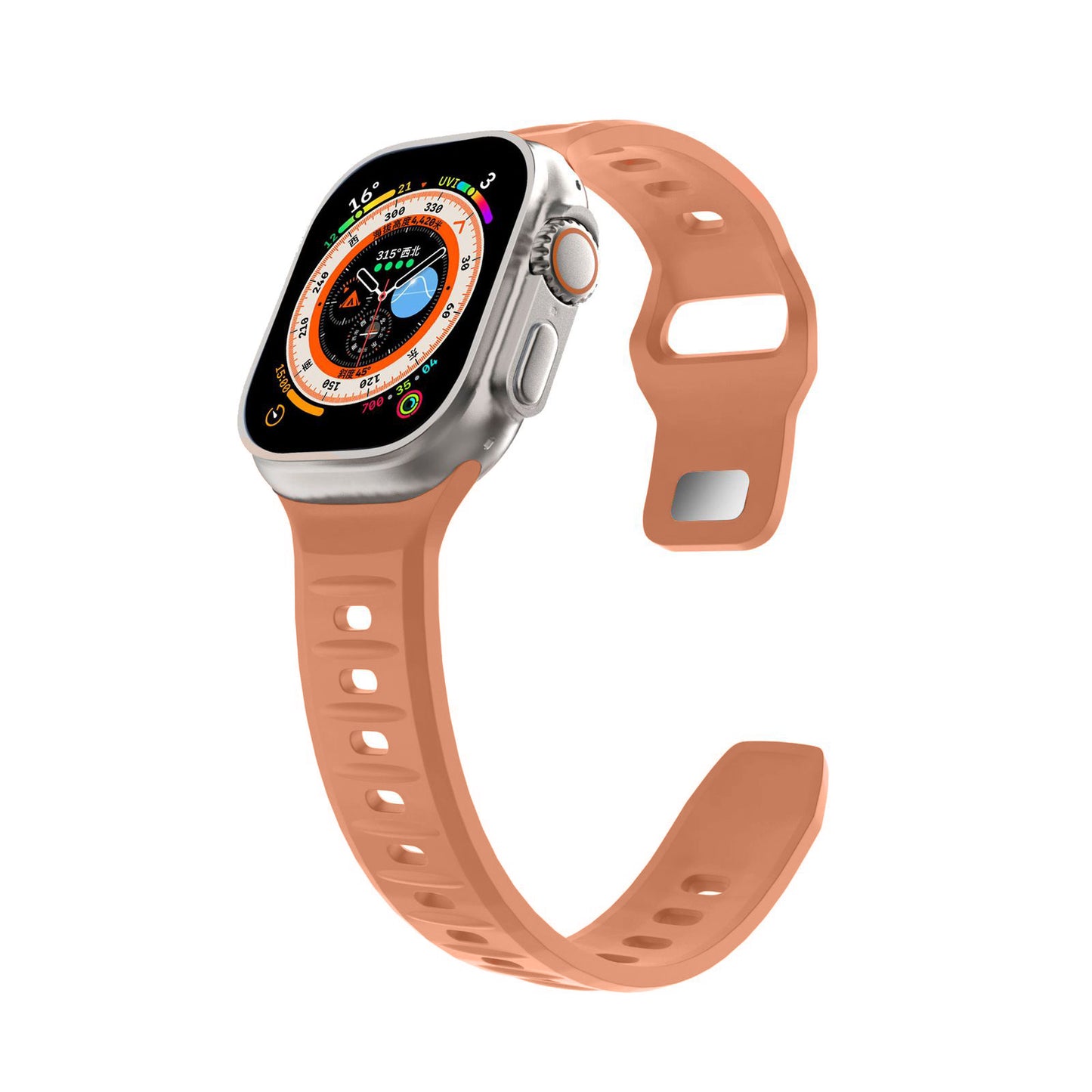 Amasra Apple Watch Silicone Band-white