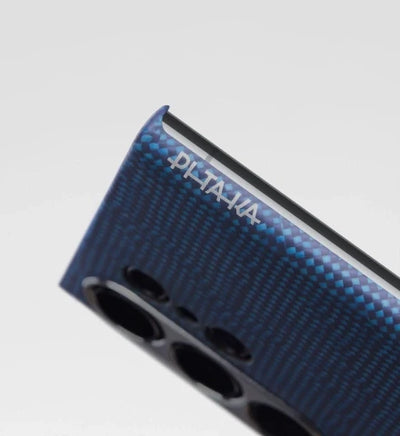 Pitaka Tactile Woven Case for Samsung Galaxy S24 Ultra - Blue/Black
