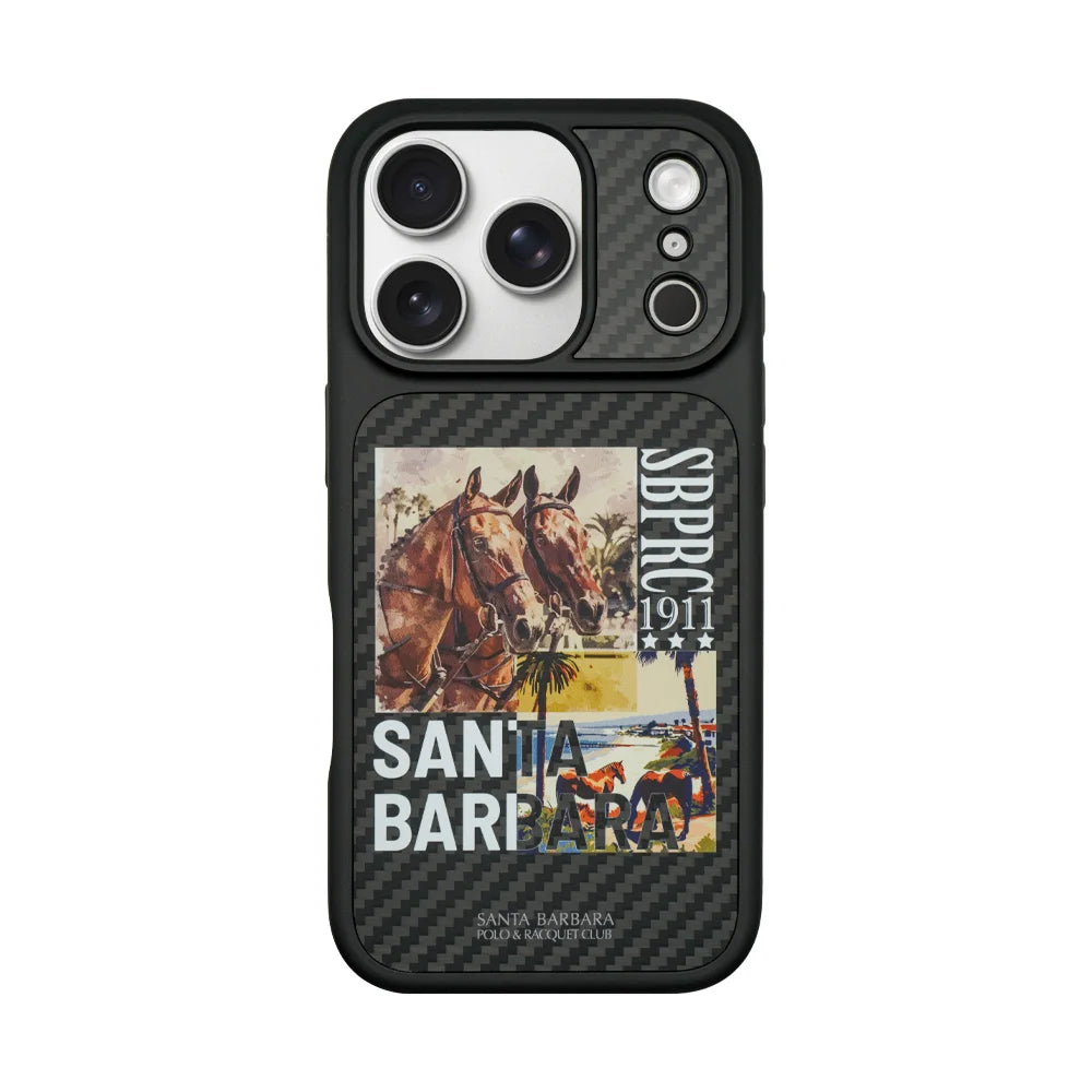 Santa Barbara Polo & Racquet Club ELVIS Aramid Fiber Case for iPhone 17 Series - Race course