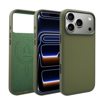 Liva Vegan Leather Case For iPhone 17 Pro Max - Green