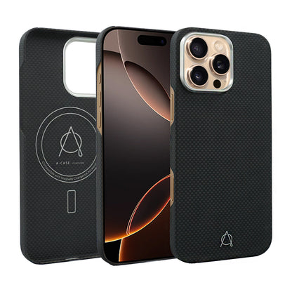 A-Case Desen Aramid Fiber Case For iPhone 16 Series - Gold