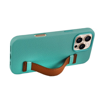 Amur Pro Leather Case For iPhone 16 Series - Tiffany/Brown