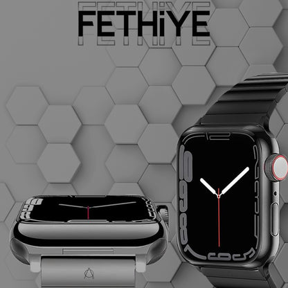 Fethiye Apple Watch Steel Band - Black