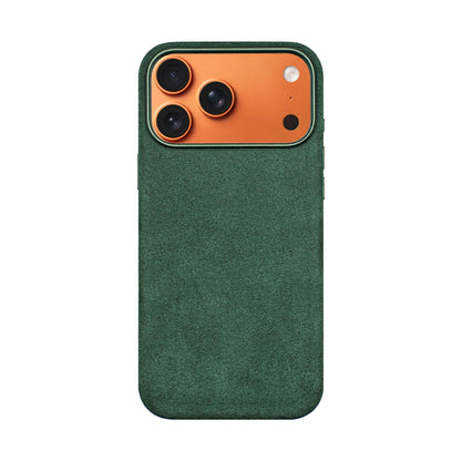 Kadife Alcantara Leather Case For iPhone 17 Pro Max - Green