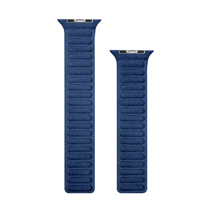 Kadife Alcantara Leather Apple Watch Strap - Blue