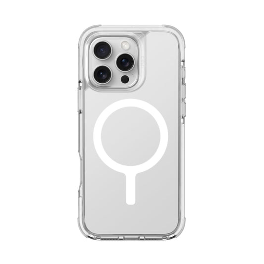 Uniq Combat Luminous Triple-Layered Protective Case for iPhone 16 Series-Clear