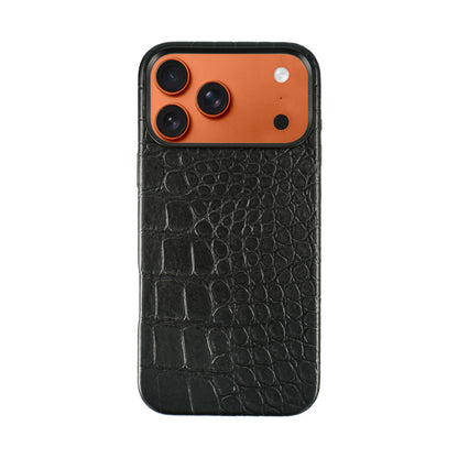 Javan Genuine Leather Case for iPhone 17 Pro Max With Crocodile Leather Pattern