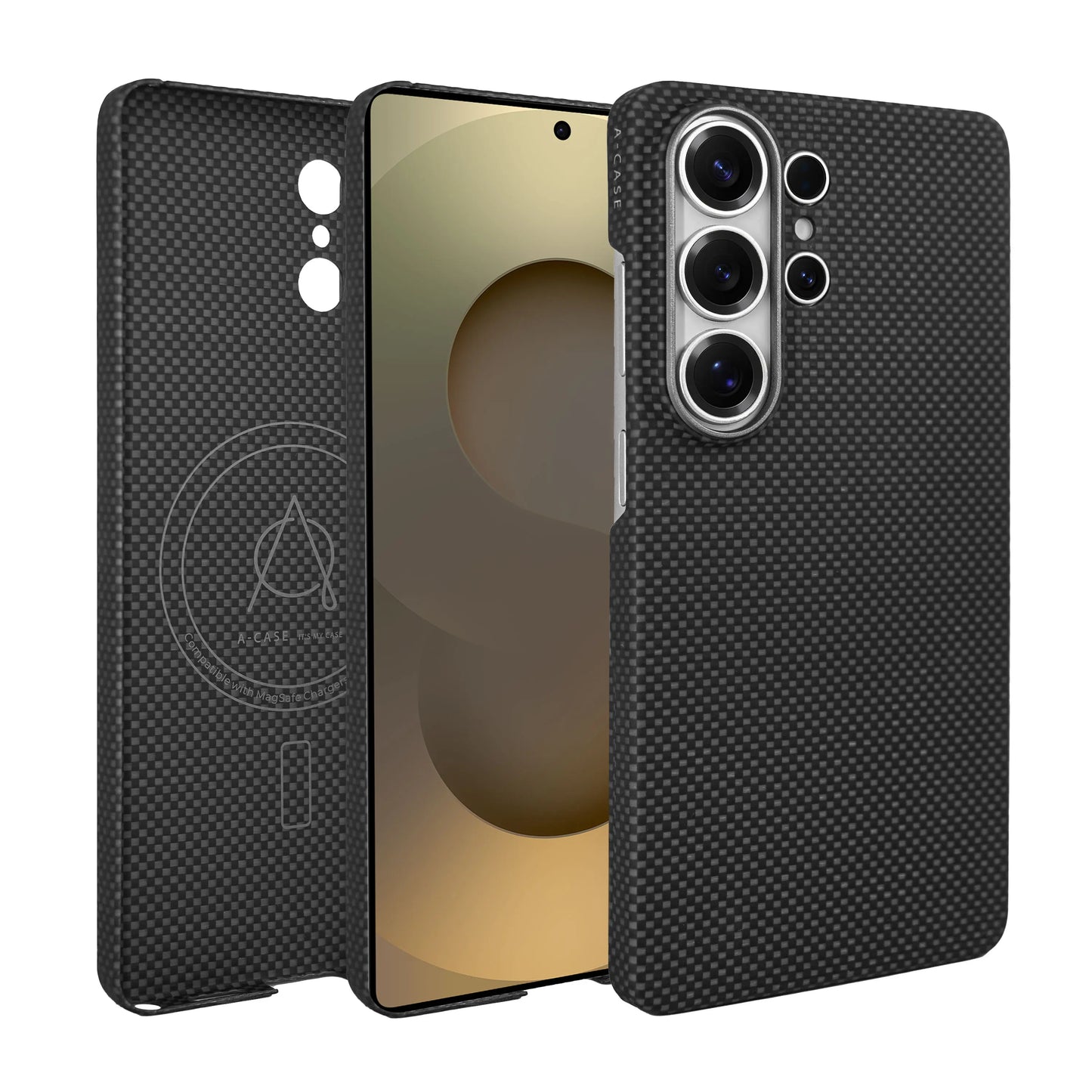 A-Case Desen Aramid Fiber Case for Galaxy S26 Ultra - Black