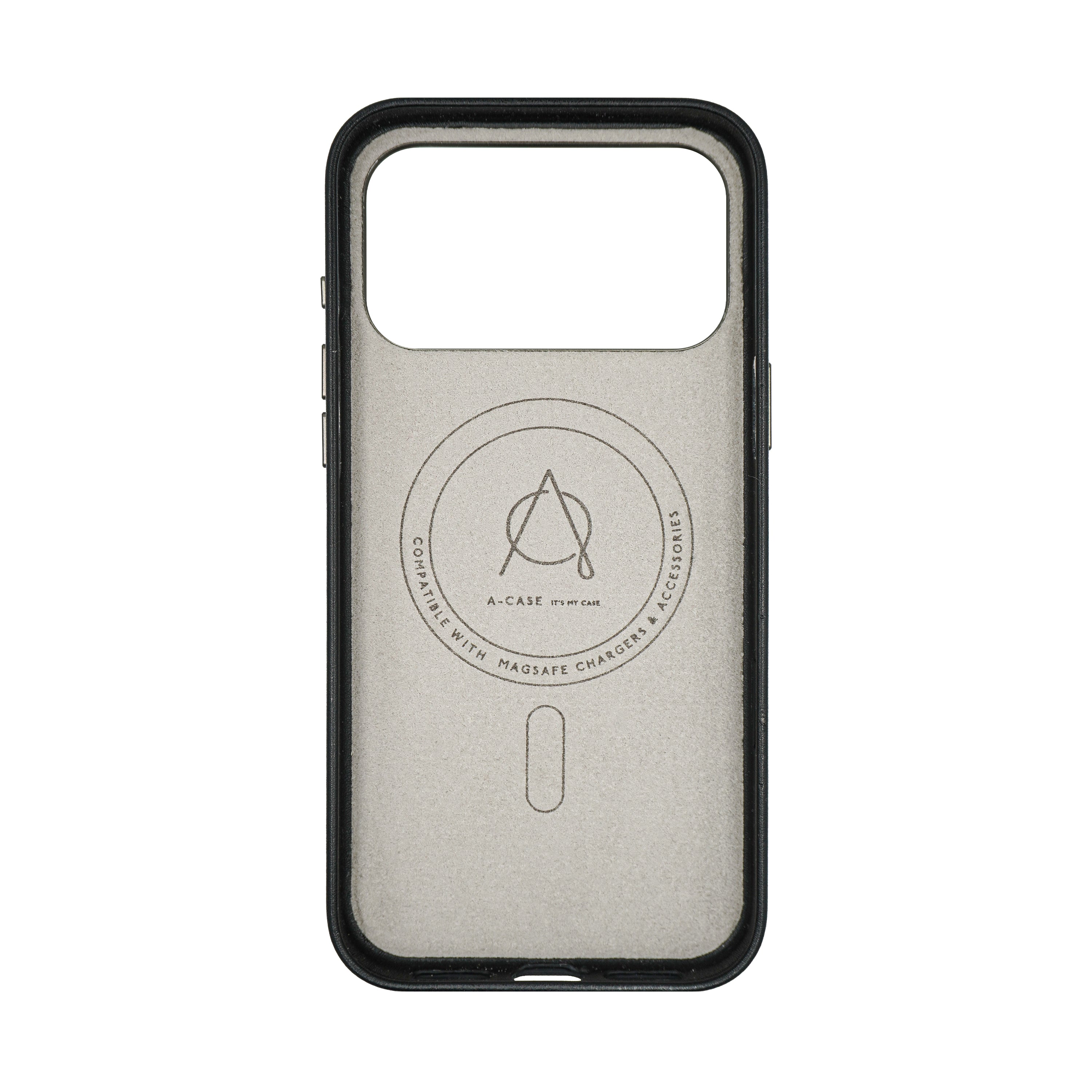 A-Case Vegan Leather Crystal Rhinstones Case for iPhone 17 Pro Max - Alimli