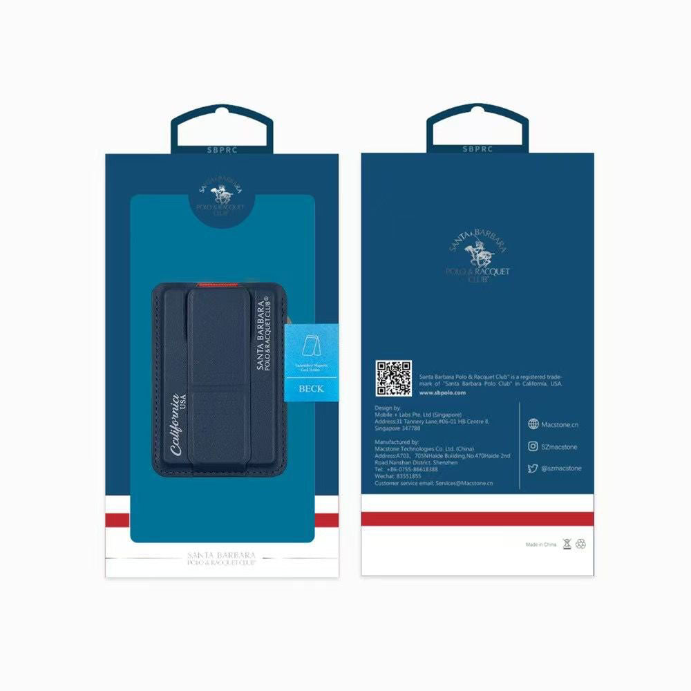 Santa Barbara Polo & Racquet Club Beck Premium MagSafe Wallet - Black