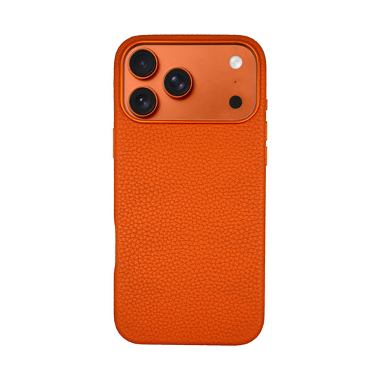 Amur Genuine Leather Case for iPhone 17 Series - Orange
