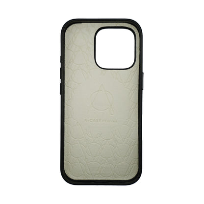 A-Case Tank Pro Vegan Leather Case For iPhone 16 Series - Gray