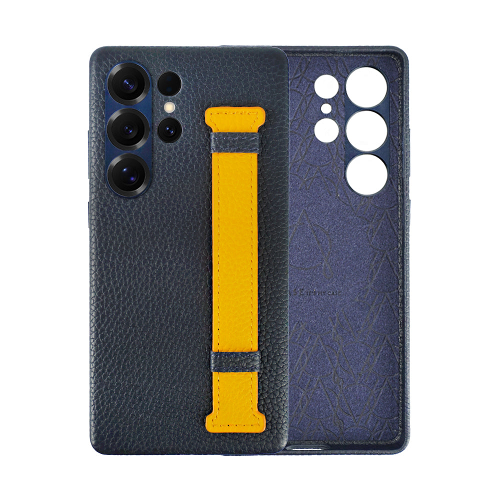A-Case Genuine Leather Case For S25 Ultra With Strap - Amur Pro