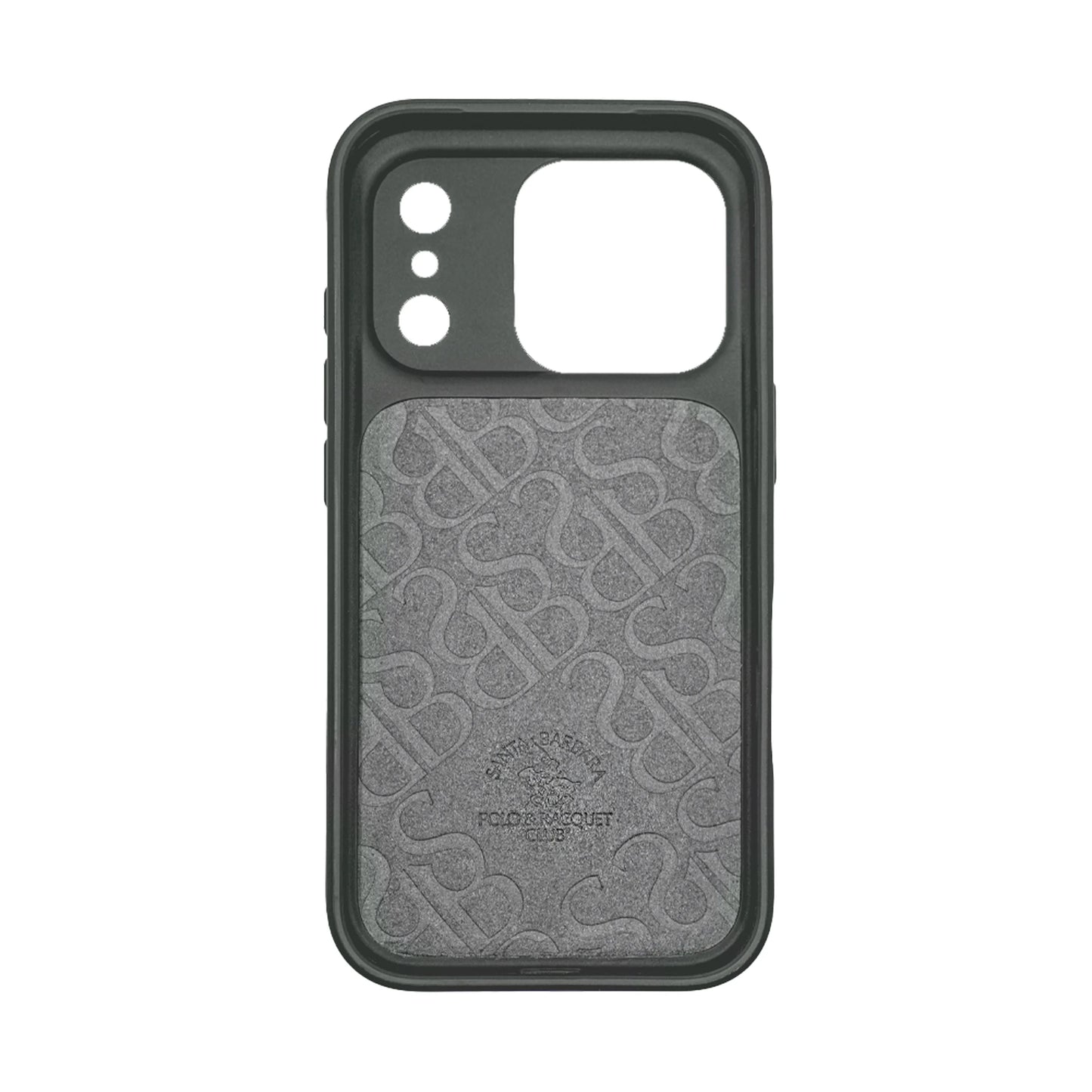 Santa Barbara Polo & Racquet Club Cedric Elegant Horse Embroidery  Case for iPhone 17 Series - Black