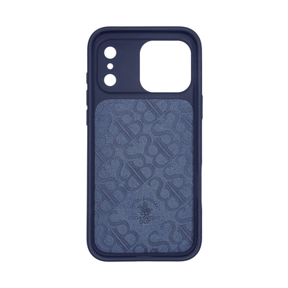 Santa Barbara Polo & Racquet Club Boris Elegant Horse Embroidery Case for iPhone 17 Series - Blue