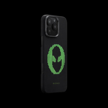 Aries Collaborative Luminous Case Tactile Woven Case for iPhone 16 Series - Alien