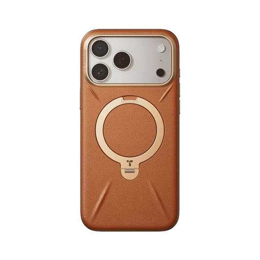 Torras Ostand Q3 VegSkin for iPhone 17 Series - Brown