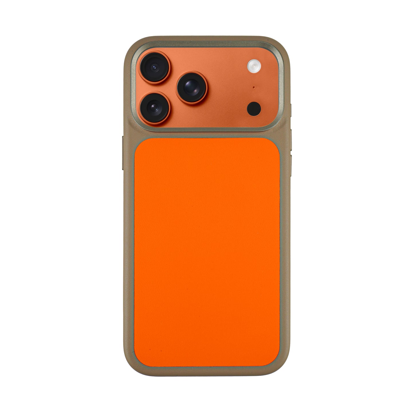 Liva Vegan Leather Case For iPhone 17 Pro Max - Orange