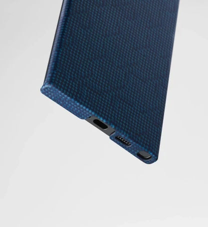 Pitaka Tactile Woven Case for Samsung Galaxy S24 Ultra - Blue/Black