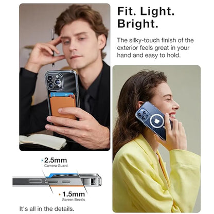 Magnetic Clear for iPhone 15 Pro Max Case-Clear