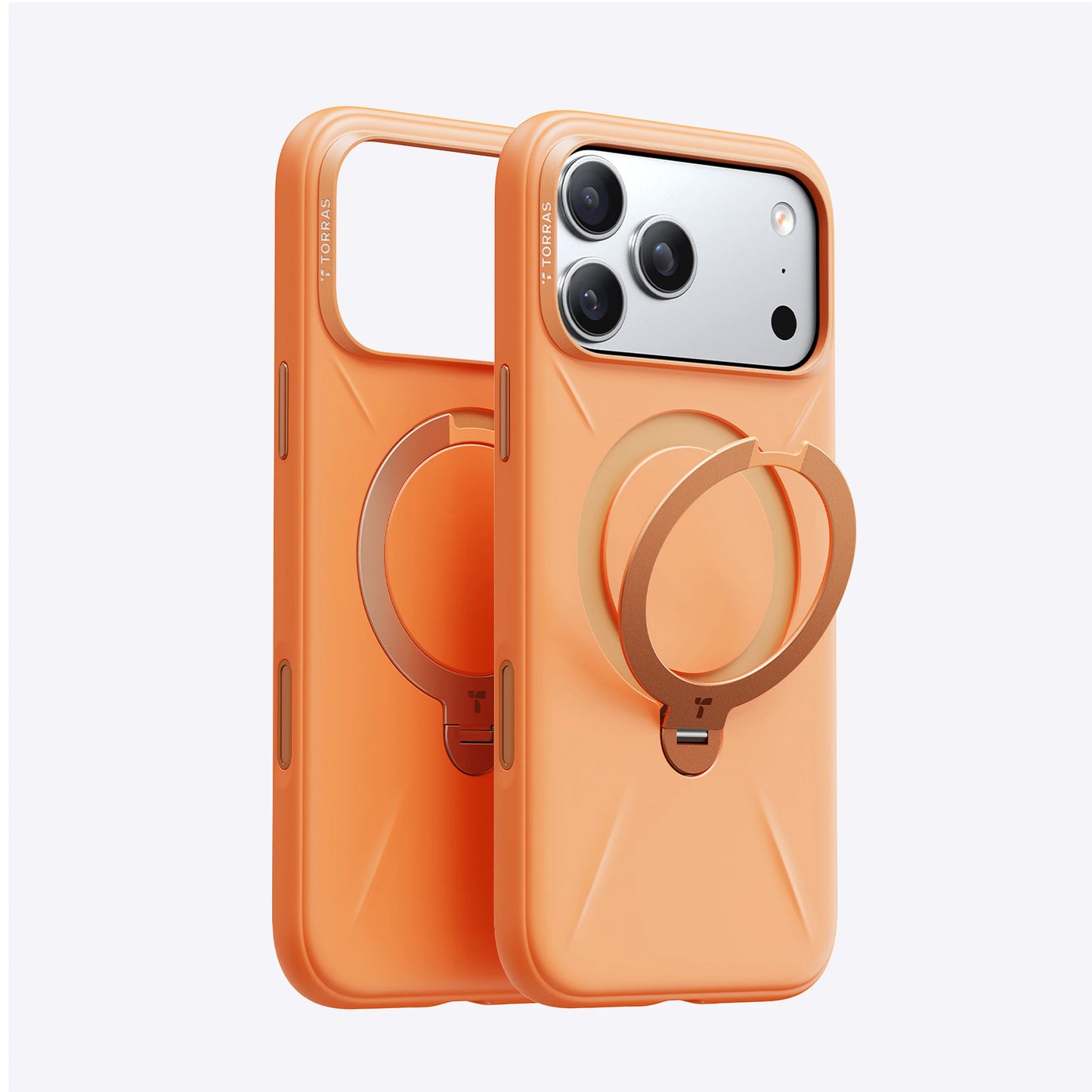 Torras Ostand Q3 Silicone for iPhone 17 Series - Orange