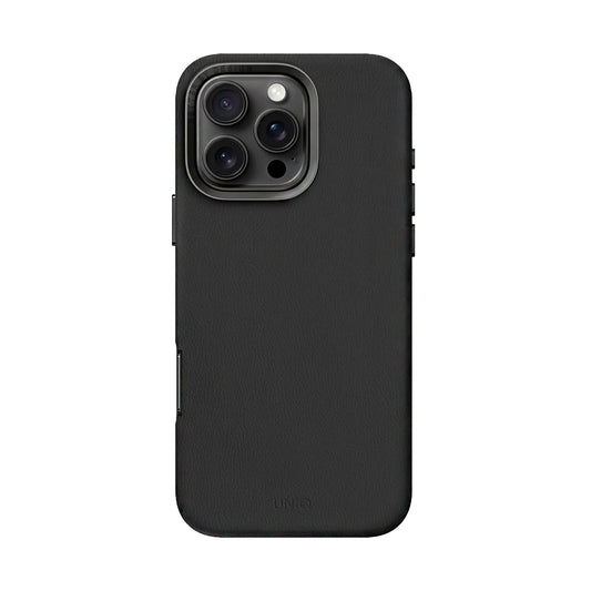 Uniq Lyden Vegan Leather Case For iPhone 16 Series - Black