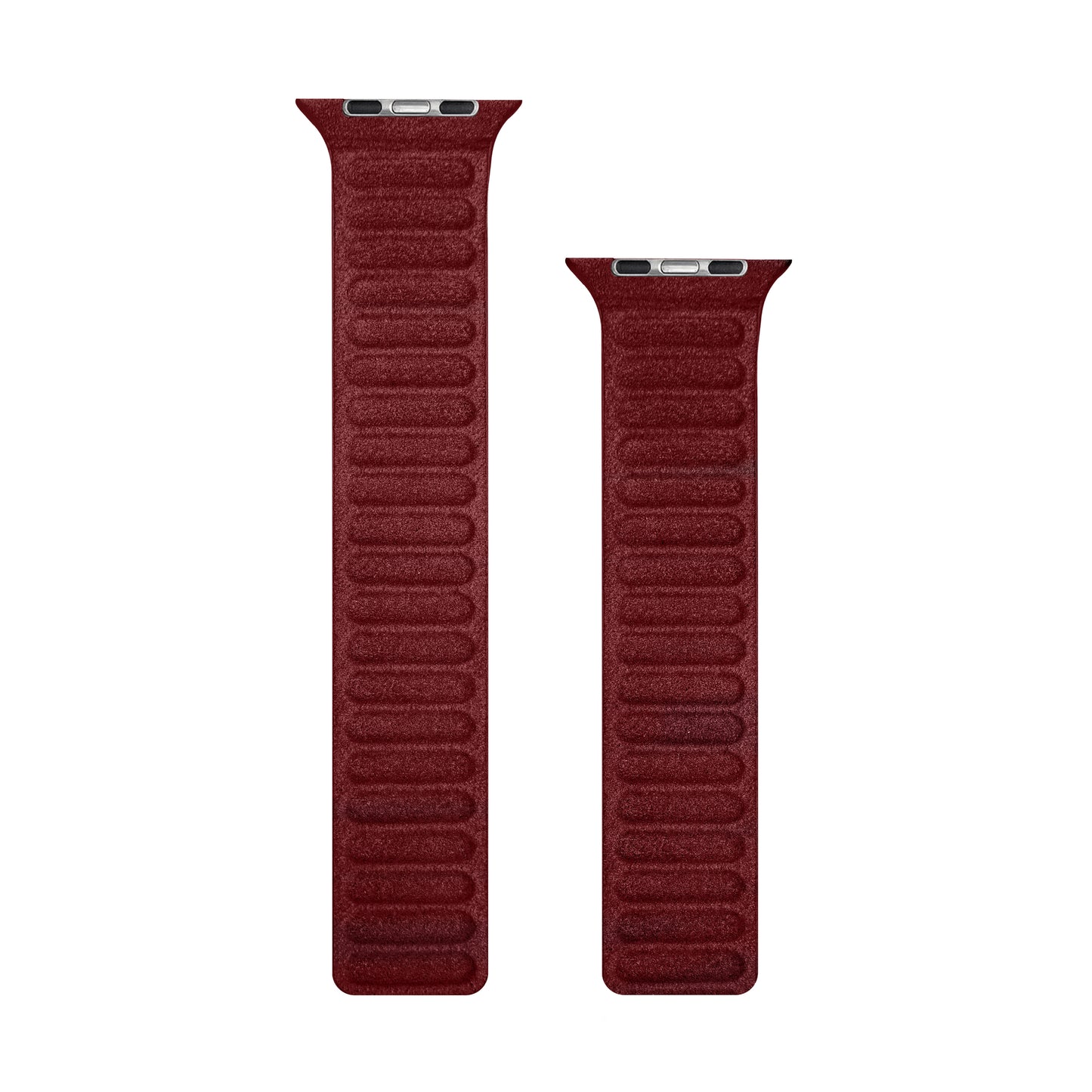 Kadife Alcantara Leather Apple Watch Strap - Maroon