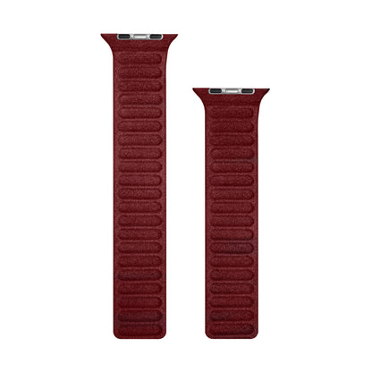 Kadife Alcantara Leather Apple Watch Strap - Maroon