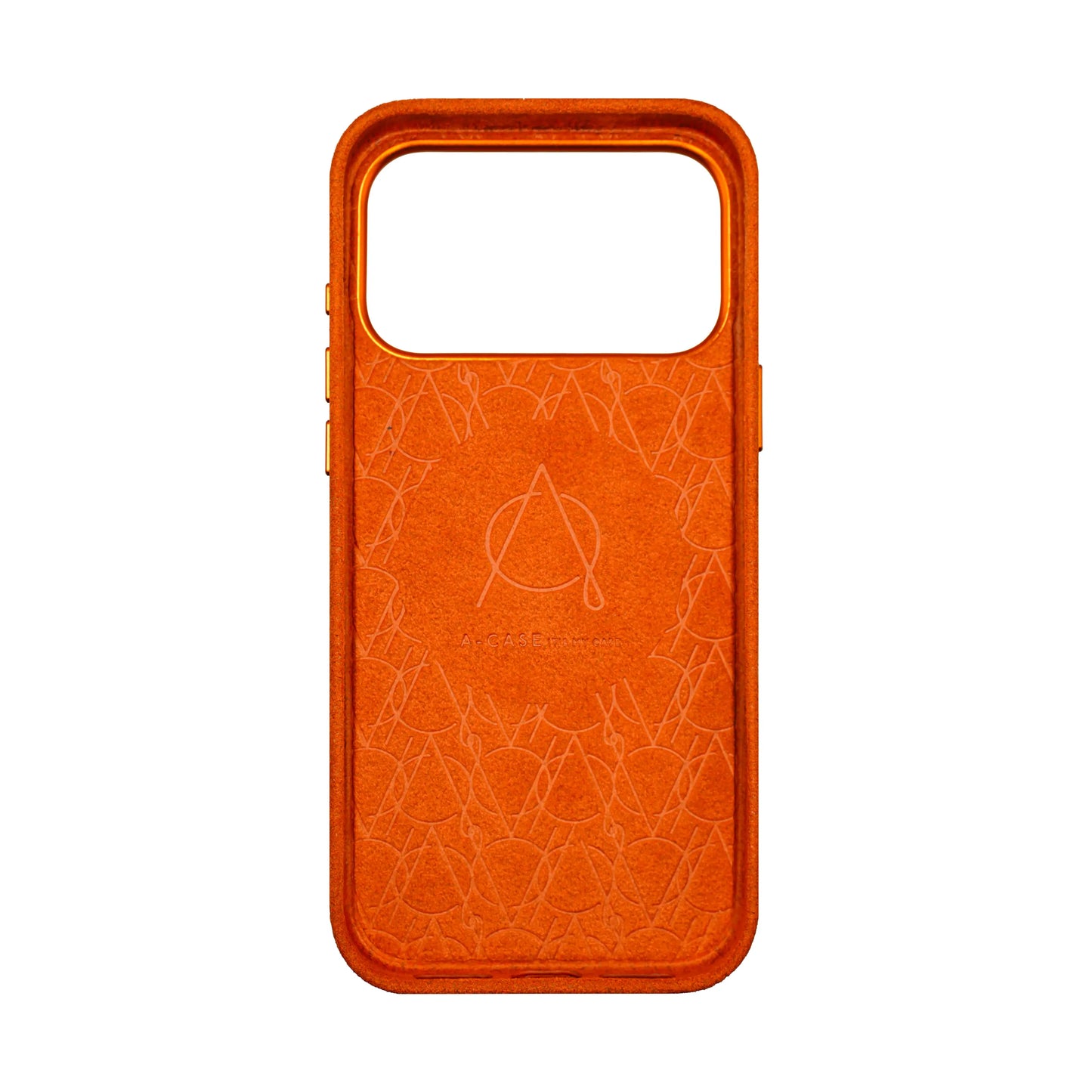 Kadife Alcantara Leather Case For iPhone 17 Pro Max - Light Orange