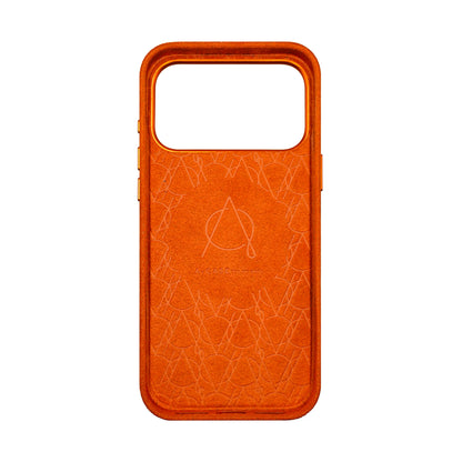Kadife Alcantara Leather Case For iPhone 17 Pro Max - Light Orange
