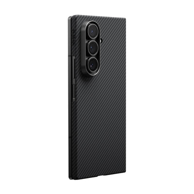 Pitaka Z Fold 7  Fusion  Weaving Case With Ultra-Slim Touch - Black/Gray