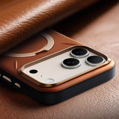 Torras Ostand Q3 VegSkin for iPhone 17 Series - Brown