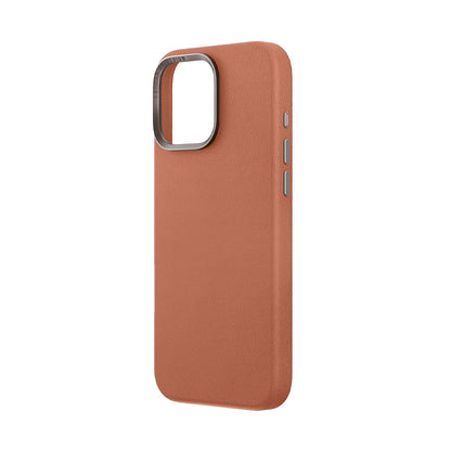 Uniq Lyden Vegan Leather Case For iPhone 16 Series - Dark Peach