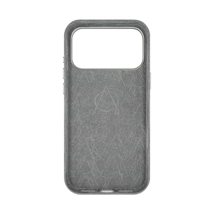 Kadife Alcantara Leather Case For iPhone 17 Pro Max - Gray