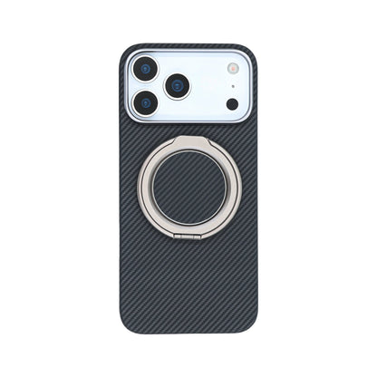 Kavar  Aramid Fiber Phone Case With Grip 2 in 1 - Black