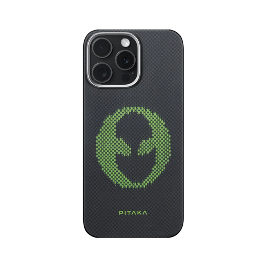 Aries Collaborative Luminous Case Tactile Woven Case for iPhone 16 Series - Alien