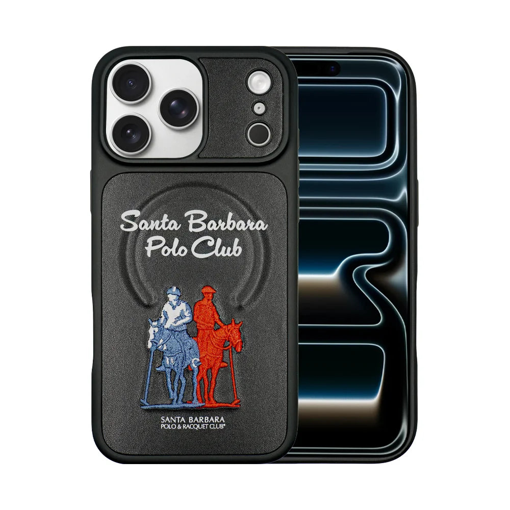 Santa Barbara Polo & Racquet Club Questa Military-Grade Protective Case for iPhone 17 Series - Black
