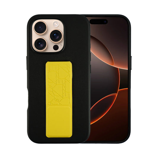 A-Case Tank Pro Vegan Leather Case For iPhone 16 Series - Yellow