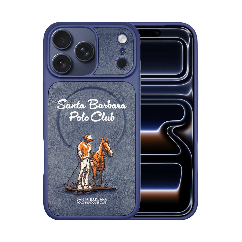 Santa Barbara Polo & Racquet Club Questa Military-Grade Protective Case for iPhone 17 Series - Blue