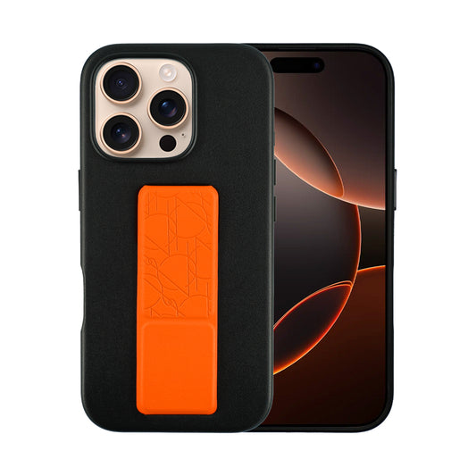 A-Case Tank Pro Vegan Leather Case For iPhone 16 Series - Orange