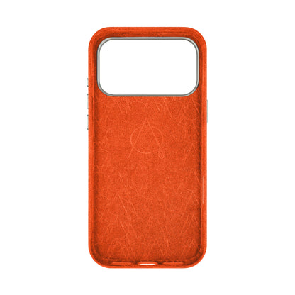 Kadife Alcantara Leather Case For iPhone 17 Pro Max - Orange
