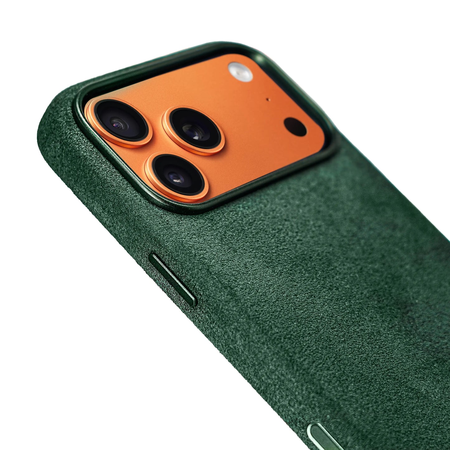 Kadife Alcantara Leather Case For iPhone 17 Pro Max - Green